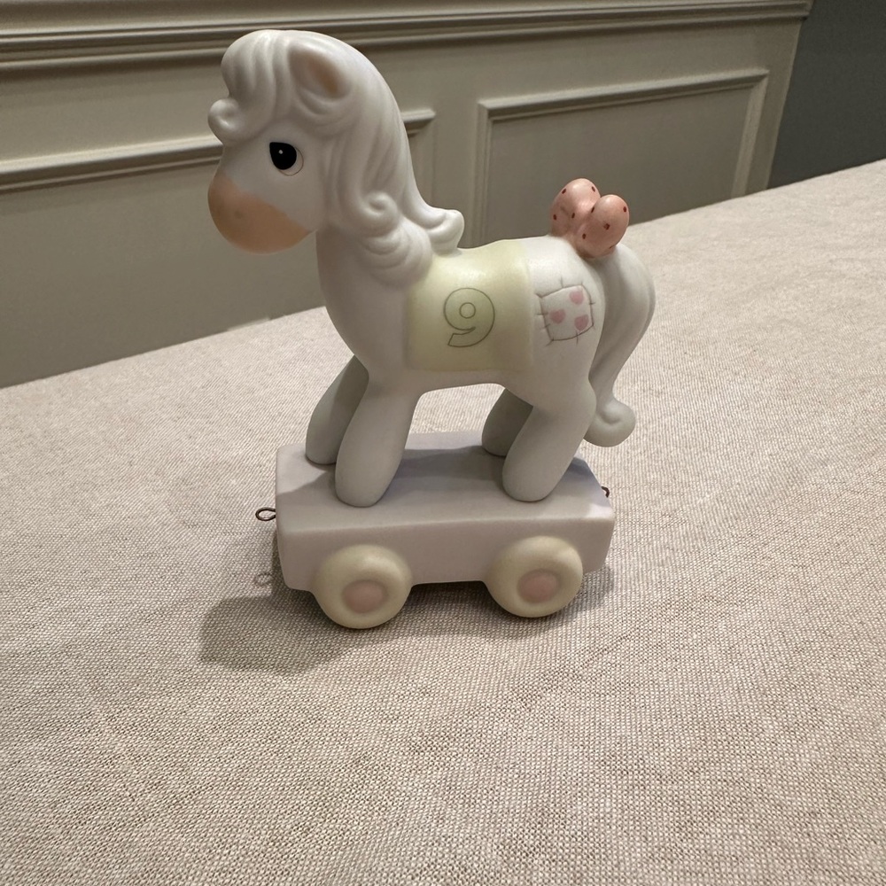 Rare Vintage 1985 Precious Moments "Birthday Series" Year 9. Pony Porcelain